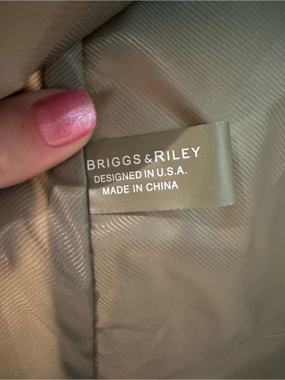 Briggs & Riley Tri-Fold Travel Garmet Bag - Gray